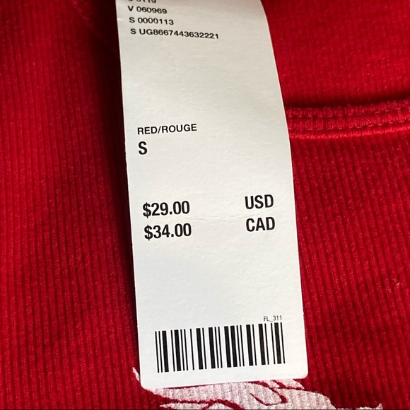 Truly Madly Deeply  By Urban outfittersCropped Top Red Dragon Size 5 - Picture 3 of 7